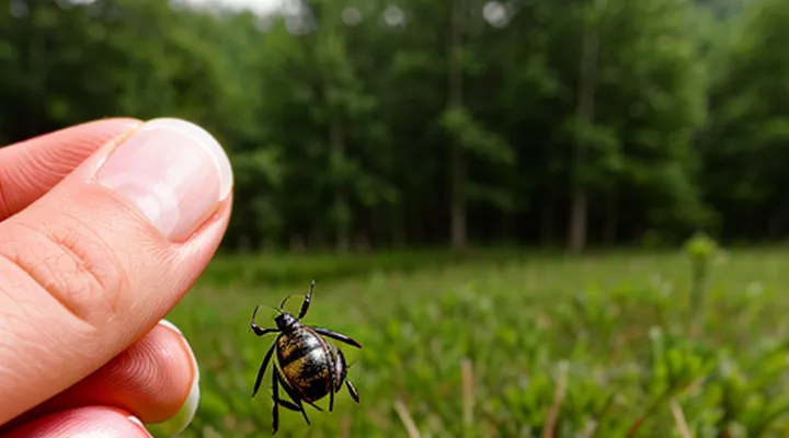 After how long does a person develop symptoms following a tick bite?