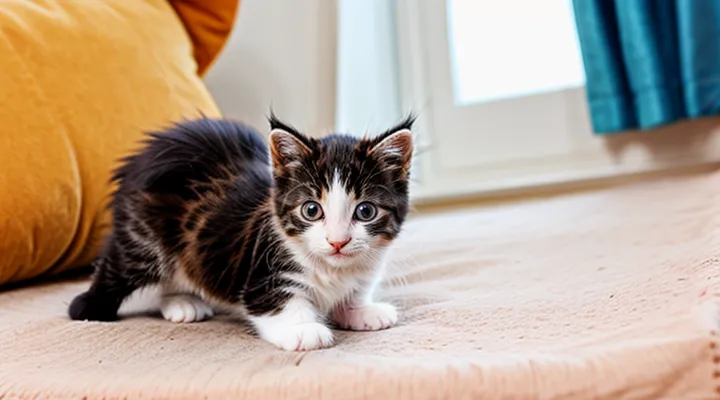 At what age can a kitten be treated for fleas?