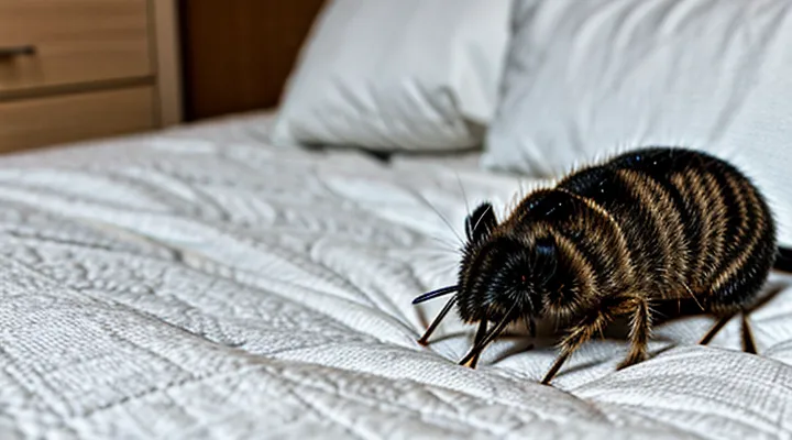 Can a bed mite be seen with the naked eye?