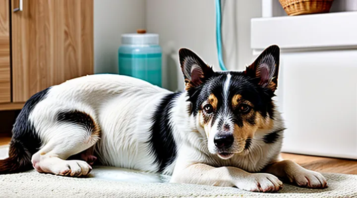 Can a pregnant dog be washed with flea shampoo?