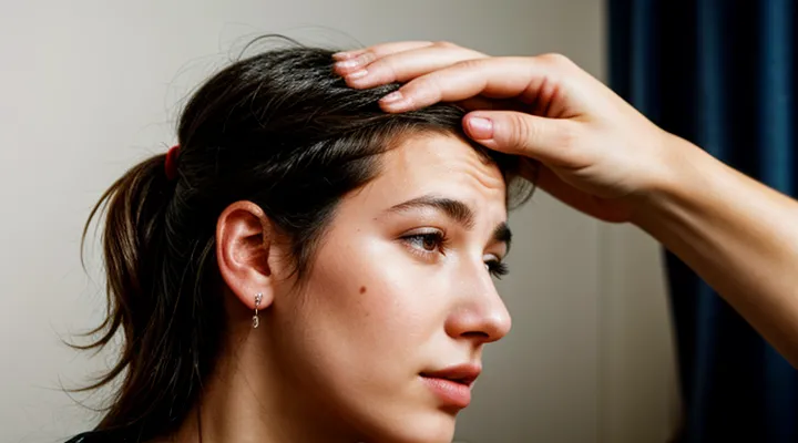 Can a scabies mite live in a person's head?