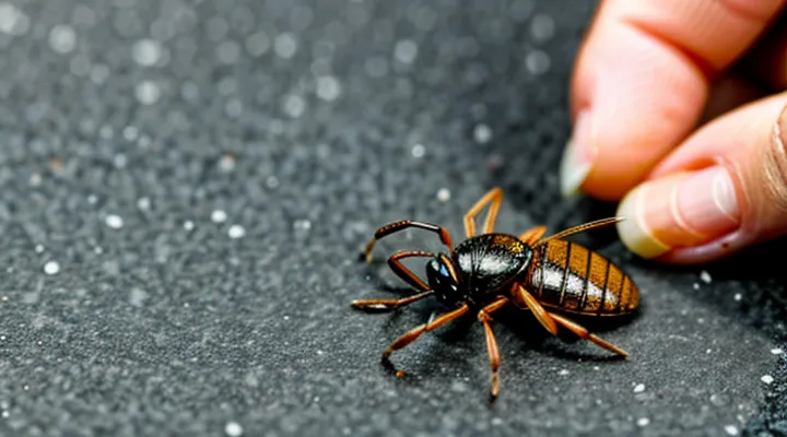 Can a tick be crushed by hand?