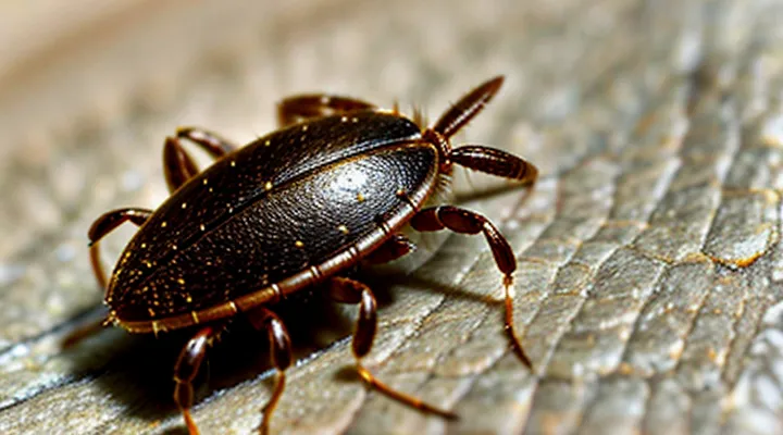 Can a tick embed completely under human skin?