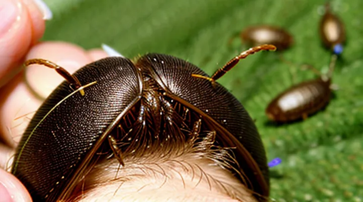 Can a tick end up in a person's hair?