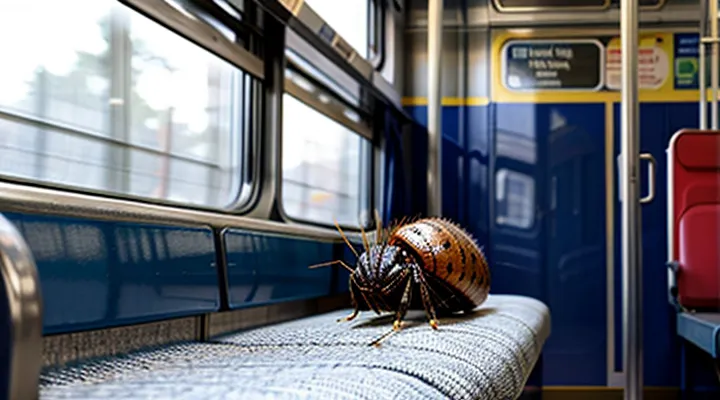 Can bedbugs appear on a train?