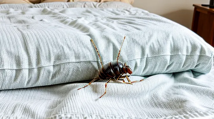 Can bedbugs be present in a blanket?