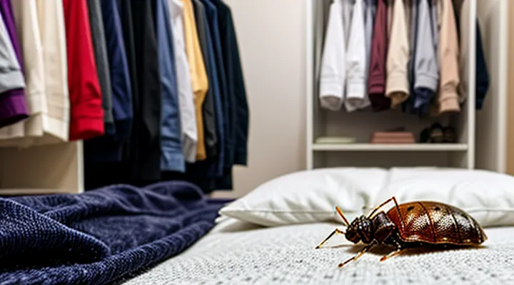 Can bedbugs settle on clothing?