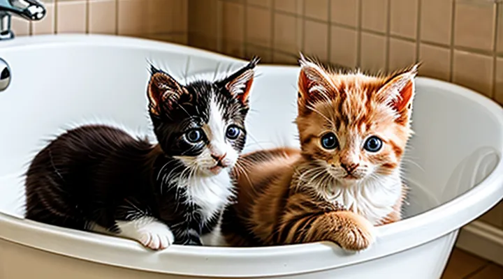 Can kittens be bathed one month after flea treatment?