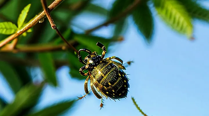 Can ticks be on trees?