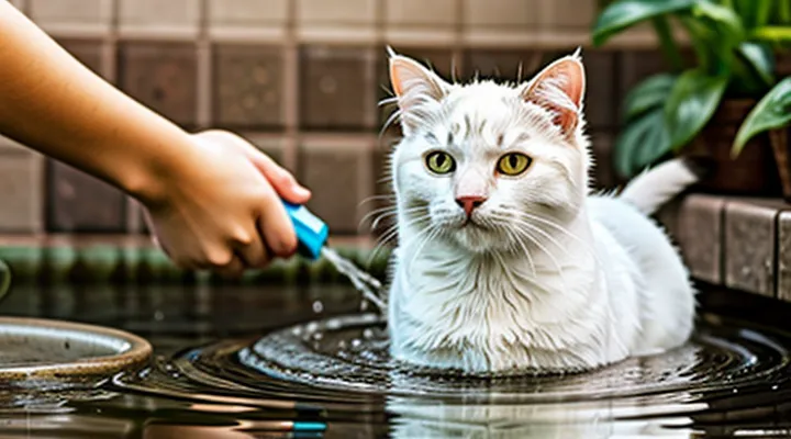 Do fleas drown in water if you wash a cat?