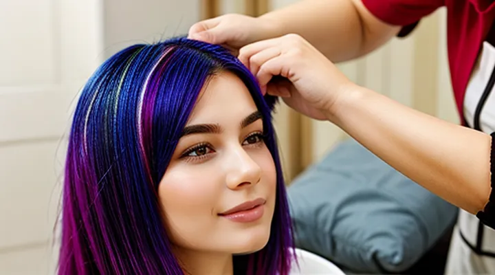 Do lice settle on dyed hair?