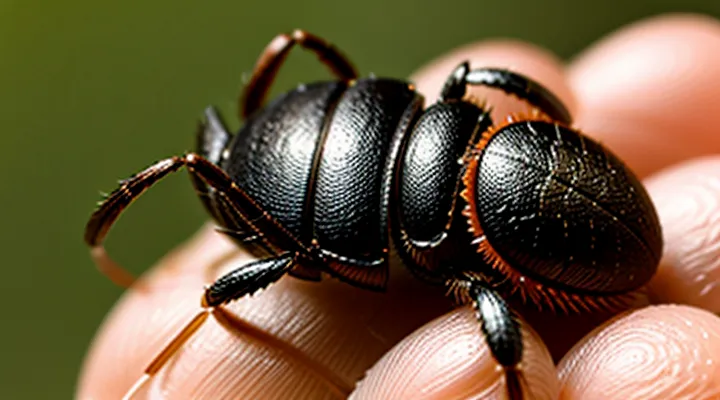 Does a tick die after being engorged with blood?