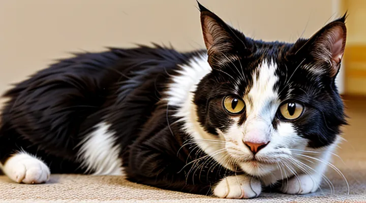 From what do fleas appear on a cat?