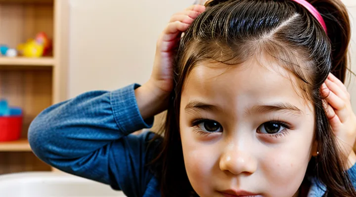 Have you ever dreamed of lice on a child's head?