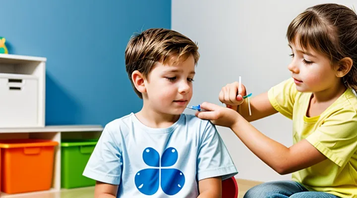 How are tick vaccinations administered in children?