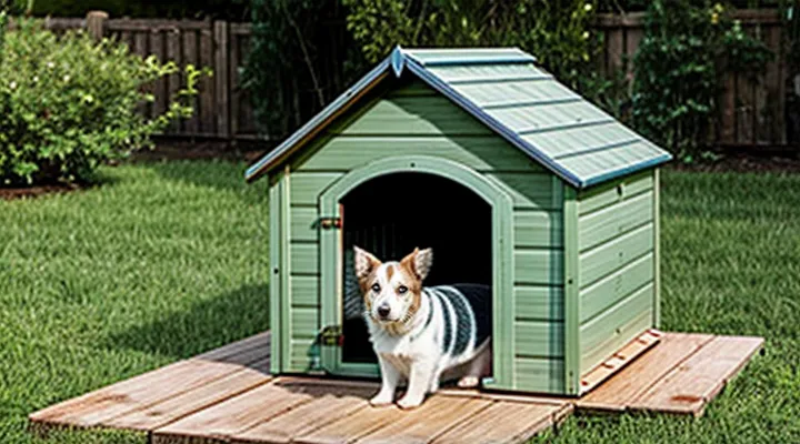 How can a doghouse be treated for parasites and fleas?
