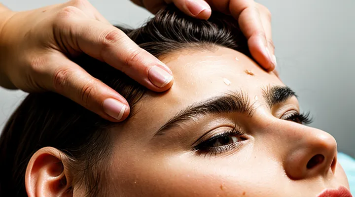 How can a subcutaneous tick on a person's face be removed?