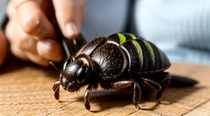 How can a tick be quickly removed from a person at home?