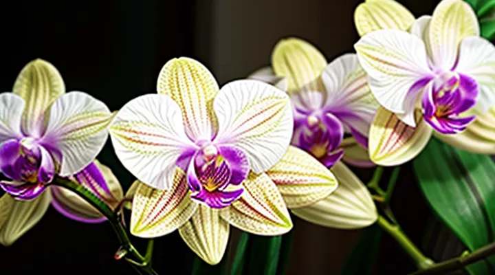 How can a tick be removed from an orchid?