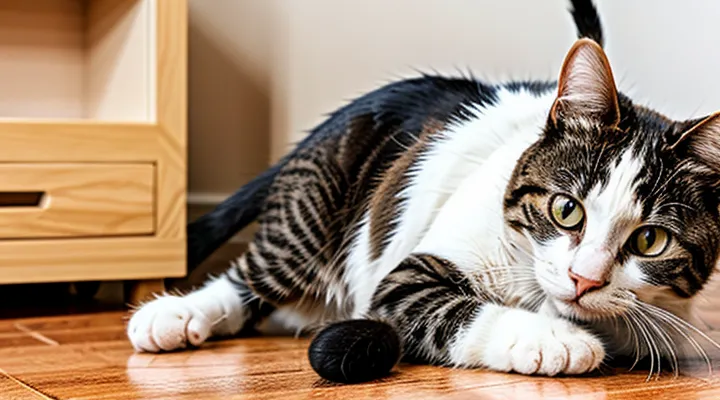 How can a tick be safely removed from a cat at home?