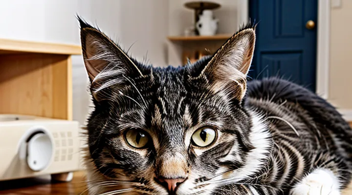 How can an ear mite be eliminated from a cat at home?