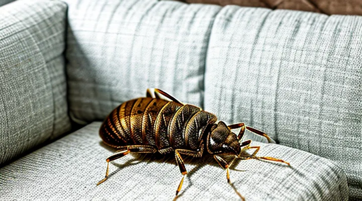 How can bed bugs be quickly and independently removed from a sofa?