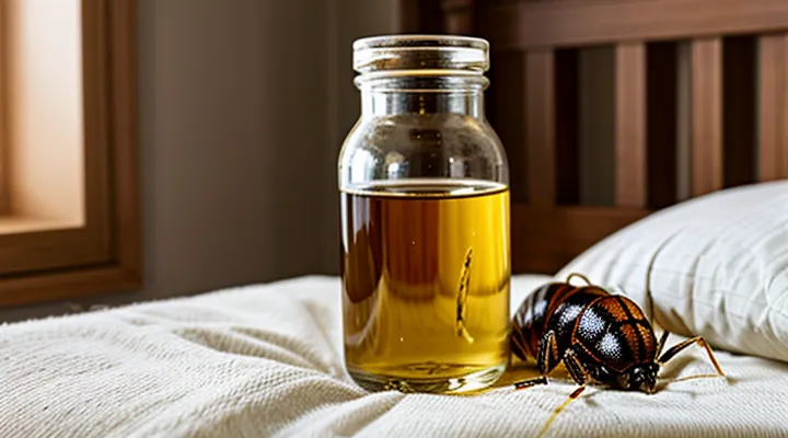 How can bedbugs be removed with vinegar?