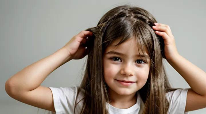 How can children with long hair get rid of lice?