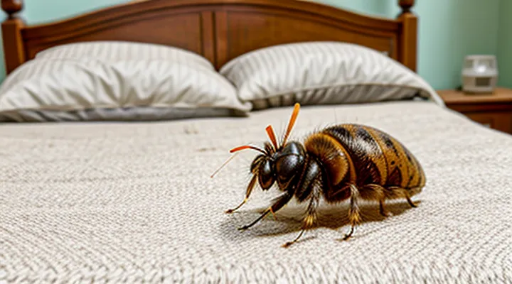 How can flea bites be distinguished from bedbug bites?