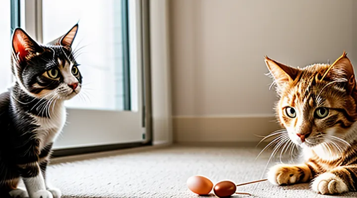 How can flea eggs be removed from cats?