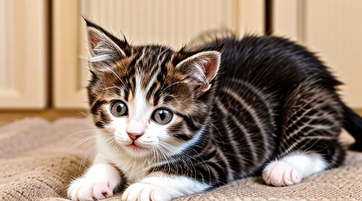 How can fleas be combed off a kitten at home?