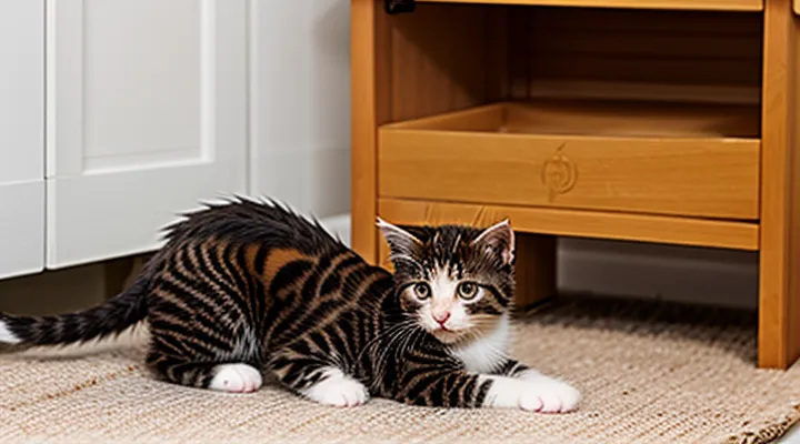 How can fleas be eliminated from a kitten within one month?