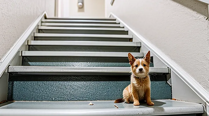 How can fleas be eliminated in a stairwell?