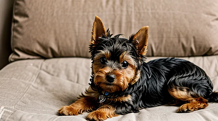 How can fleas be identified on a Yorkshire Terrier?