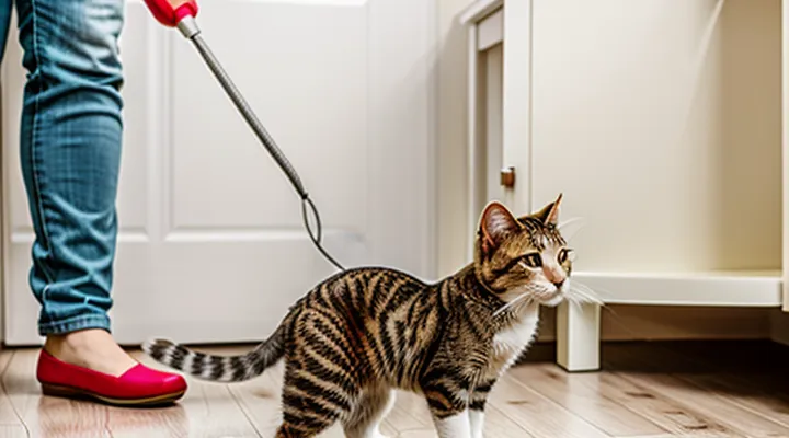 How can fleas be quickly and effectively removed from a cat at home?