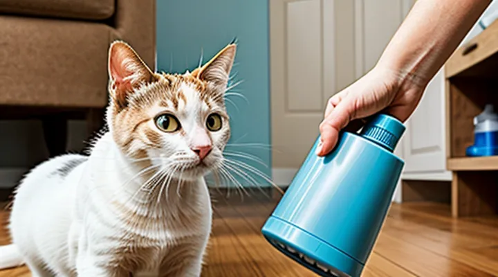 How can fleas be quickly eliminated from cats at home?