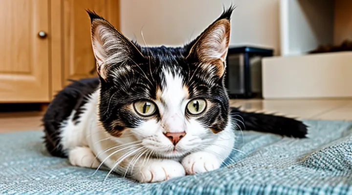 How can fleas be removed from a cat at home?