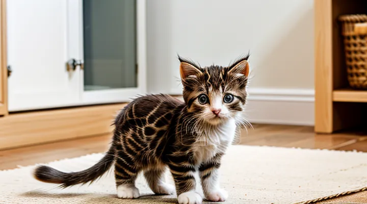 How can fleas be removed from a kitten at home using readily available supplies?