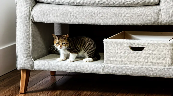 How can furniture be treated for cat fleas?