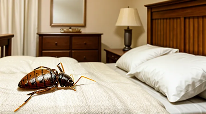 How can I differentiate bedbugs from ticks in the bed?
