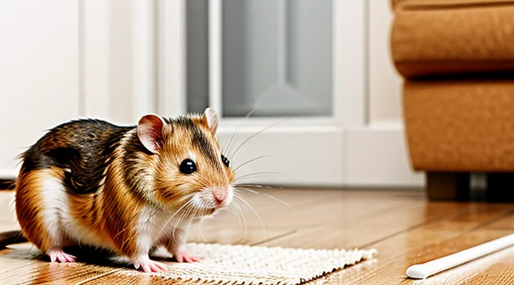 How can I eliminate fleas from a hamster?