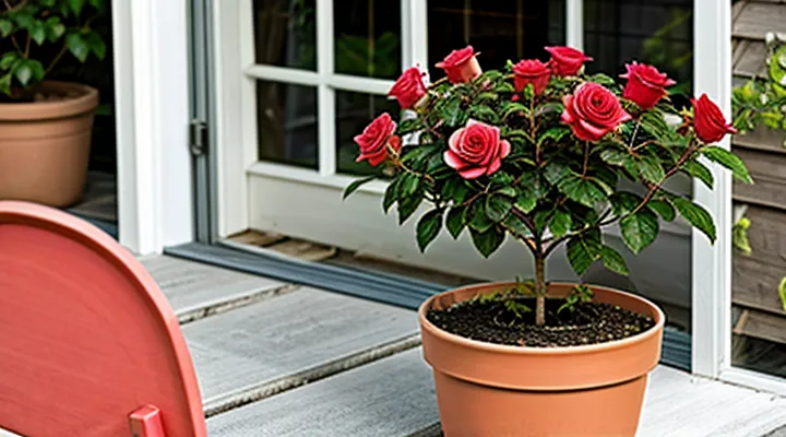How can I eliminate spider mites from a potted rose at home?