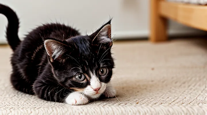 How can I get rid of fleas on a kitten?