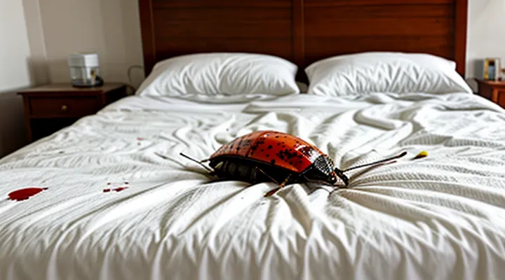 How can I locate blood stains left by bedbugs?