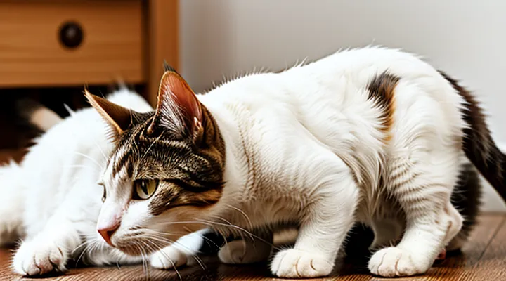 How can I quickly remove fleas from a cat?