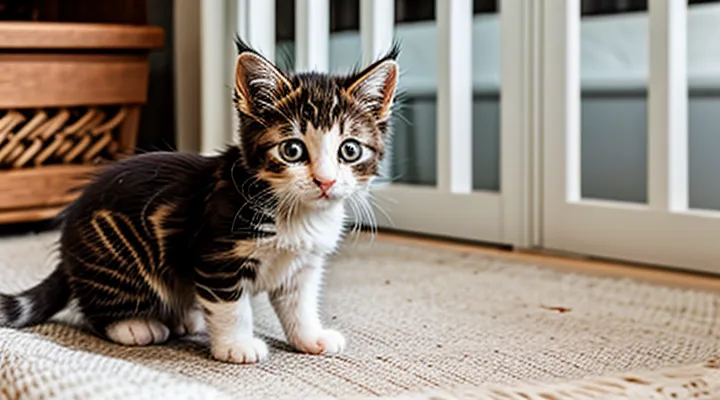 How can I remove fleas from a kitten at home?