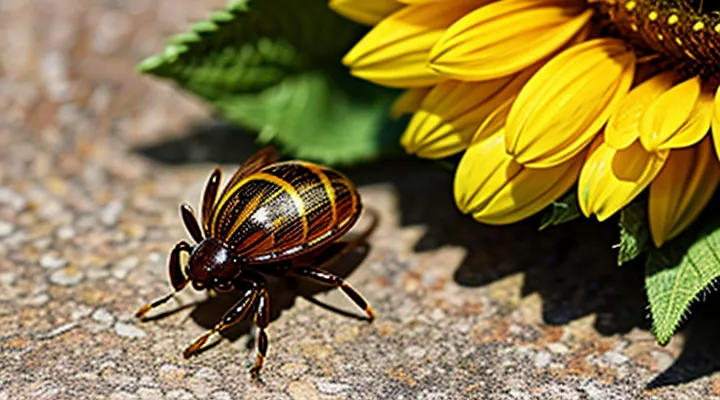 How can I safely remove a tick using sunflower oil?