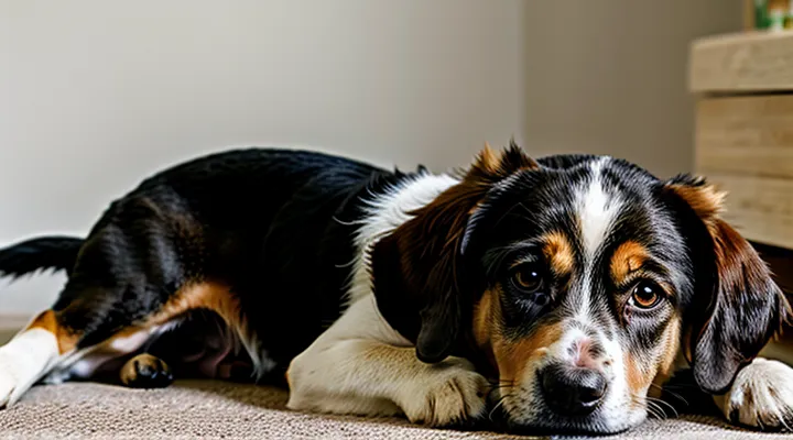 How can it be determined that a dog was bitten by an encephalitic tick?