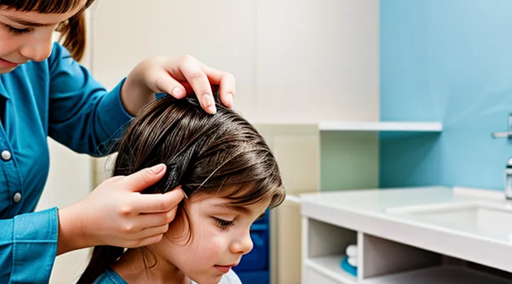 How can lice be permanently removed from a child?