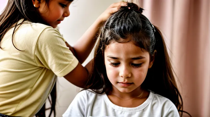 How can lice be removed from a girl child
